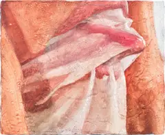 Beyond beyond beyond by Joseph Yaeger, 2021, watercolour on gessoed linen, sold Mar 2025