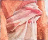 Joseph Yaeger, Beyond beyond beyond, 2021, watercolour on gessoed linen