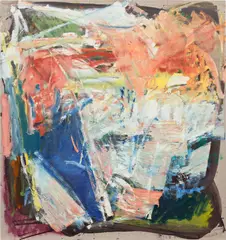 Pam Evelyn, Crowd, 2021, oil on linen
