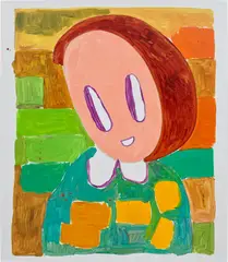 André Butzer, Untitled, 2021, acrylic and graphite on canvas