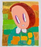 André Butzer, Untitled, 2021, acrylic and graphite on canvas