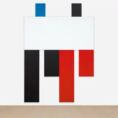 Joe Bradley, Untitled, 2009, acrylic on canvas, in 7 parts