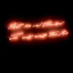 Tracey Emin, Meet Me in Heaven I Will Wait For You, 2004, pink neon, in 2 parts