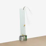 Orlando Francisco, A Weak Blind Date, 2012, glass, paint cans, tape, plastic ruler, iron wire, chopsticks and paper