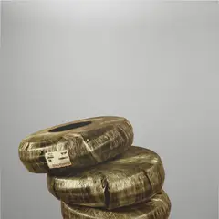 Michelangelo Pistoletto, Lavoro - Rotoli di passacavi, 2008-2011, silkscreen on mirror polished stainless steel