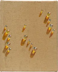 Waterdrops by Kim Tschang Yeul, 2002, oil on hemp cloth, sold Mar 2025