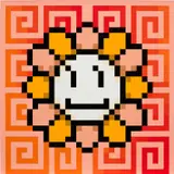 Takashi Murakami, Murakami.Flower #6463 Meander, 2022, acrylic on canvas