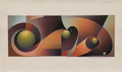 Angela Heisch, Rolled Up Hills, 2022, chalk pastel on paper