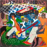 Umar Rashid, Tennyson 2nd Movement (Le Morte D'Arthur) Noah defeats Wilander on Mars, 2021, acrylic, mica and spray paint on canvas