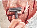 Joseph Yaeger, In helpless longing to get close you must destroy what's close, 2020, watercolour on gessoed linen