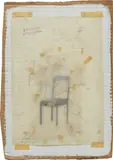 Francis Alÿs, Study for "El Soplon", 1997, mixed media on tracing paper laid down on cardboard