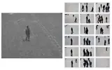 Francis Alÿs, Looking Up (Plaza de Santo Domingo, Mexico D.F., Agosto 18, 2001), 2001-2004, single screen video projection, master betacam, DVD and 18 retouched colour photographs