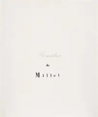 Marcel Broodthaers, La méduse de Millet, 1973, acrylic and graphite on canvas