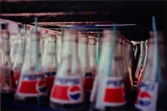 Gabriel Orozco, Pepsi Bottles, 1998, artist made dye destruction print, mounted