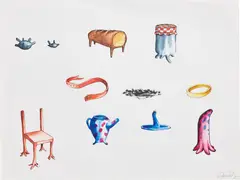 Nicolas Party, Untitled, 2003, watercolour and ink on paper