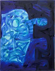 Ida Ekblad, Bannsnøre, 2014, oil on canvas