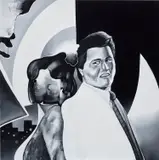 Love Duet by Tomoo Gokita, 2018, acrylic gouache on canvas, sold Apr 2025