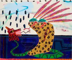 Jordy Kerwick, Untitled, 2022, acrylic, oil and spray paint on canvas