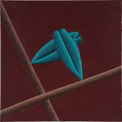 Nadia Ayari, Fold 6, 2019, oil on linen