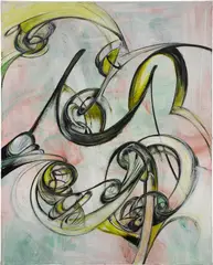Seeding 02 by Yuan Fang, 2021, acrylic on canvas, sold Apr 2025
