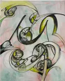 Yuan Fang, Seeding 02, 2021, acrylic on canvas