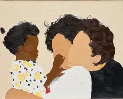 Shaina McCoy, Smooches, 2023, oil on canvas
