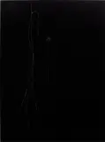 Anne Imhof, Beautiful Hole I, 2014, etching and lacquer on black Dibond