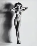 Helmut Newton, Big Nude (Raquel), Nice, 1993, artist made gelatin silver print