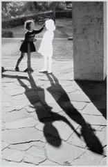 Hans-Peter Feldmann, Mädchen mit Schatten, 1999, artist made gelatin silver print with cutout