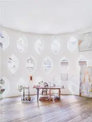 Dom Melnikova Moskwa VIII by Candida Höfer, 2017, artist made chromogenic print, mounted, sold Apr 2025