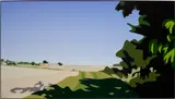 Summer. 26. 2012 by Julian Opie, 2012, artist made inkjet print, face-mounted to toughened glass, in artist's metal frame​, sold Apr 2025