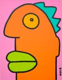 Thierry Noir, A new idea has just brightened up my day, 2023, acrylic on canvas