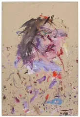 Martha Jungwirth, Ohne Titel, 1987, oil on card laid down on canvas