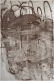 Christopher Wool, Brown No Halloween, 2005, silkscreen ink on linen