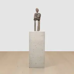 The positive by Ugo Rondinone, 2019, bluestone and stainless steel on artist's concrete plinth, sold Jun 2025