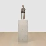 The positive by Ugo Rondinone, 2019, bluestone and stainless steel on artist's concrete plinth, sold Jun 2025