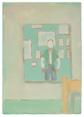 Francis Alÿs, Study for "El Soplón", 1996, acrylic on board