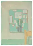 Francis Alÿs, Study for "El Soplón", 1996, acrylic on board