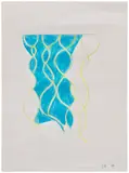 David Hockney, Water, 1966, coloured pencil on paper