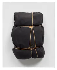 Package by Christo, 1963, fabric and cord, sold Jun 2025