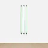 Robert Irwin, #3 x 6' Four Fold, 2011, jade and grey fluorescent light, in 3 parts
