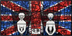 Gilbert&George, GB, 2008, hand-dyed gelatin silver print, in artists' frame, in 15 parts