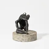 Bahman Mohasses, Seated Minotaur, 1972, bronze on terrazzo base