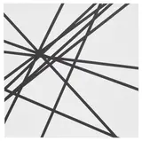 François Morellet, 10 lignes au hasard, 1975, acrylic on canvas