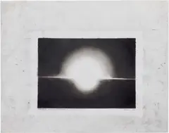 Robert Longo, Nuclear Bomb Study for Trinity, 2003, ink and graphite on wax tracing paper taped to paper