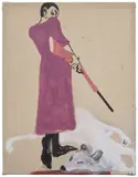 Lenz Geerk, Hunter, 2014, oil on canvas