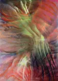 Andrea Marie Breiling, Cherry Boom, 2021, spray paint on canvas