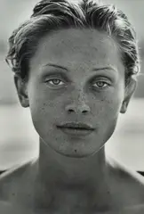 Peter Lindbergh, Beri Smither, Harper's Bazaar, El Mirage, California, 1993, oversized gelatin silver print, mounted