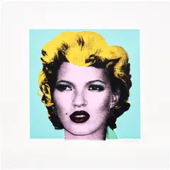 Kate Moss by Banksy, 2005, screenprint on canvas, offered Oct 2025