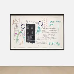 Jean-Michel Basquiat, Untitled (Pestus), 1982, acrylic and oilstick on paper